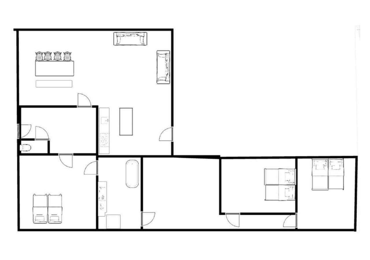 Xxl House With Free Parking & 3 Bedrooms 提耳堡 外观 照片